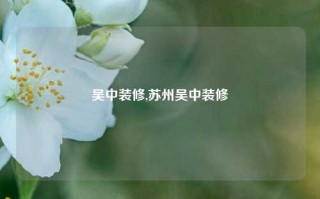 吴中装修,苏州吴中装修