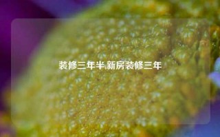 装修三年半,新房装修三年