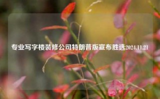 专业写字楼装修公司特朗普版宣布胜选2024.11.21