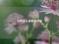 公司怎么装修李子柒