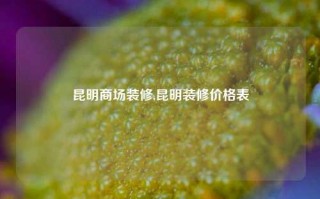 昆明商场装修,昆明装修价格表