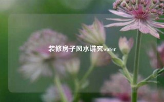 装修房子风水讲究water