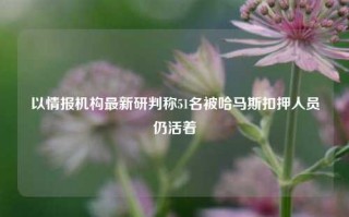 以情报机构最新研判称51名被哈马斯扣押人员仍活着