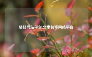 装修网站平台,北京装修网站平台