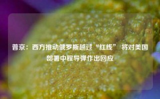 普京：西方推动俄罗斯越过“红线” 将对美国部署中程导弹作出回应