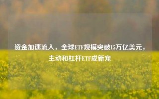 资金加速流入，全球ETF规模突破15万亿美元，主动和杠杆ETF成新宠