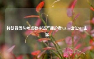 特朗普团队考虑数字资产拥护者Atkins出任SEC主席