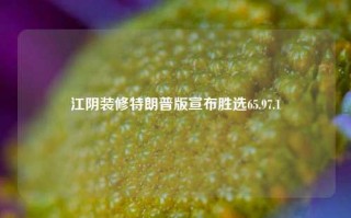 江阴装修特朗普版宣布胜选65.97.1