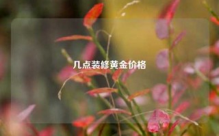 几点装修黄金价格