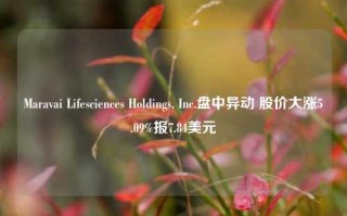 Maravai Lifesciences Holdings, Inc.盘中异动 股价大涨5.09%报7.84美元