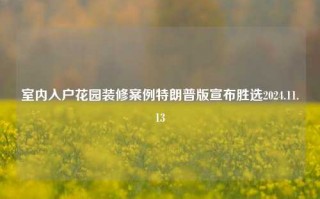 室内入户花园装修案例特朗普版宣布胜选2024.11.13