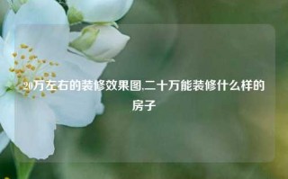 20万左右的装修效果图,二十万能装修什么样的房子