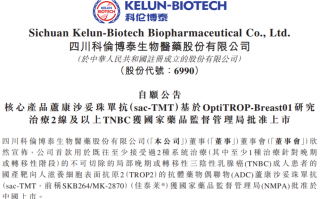 国产首款：科伦博泰Trop2 ADC获批上市