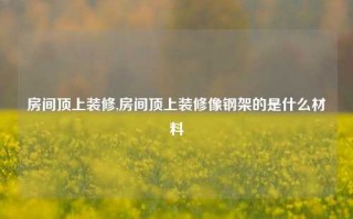 房间顶上装修,房间顶上装修像钢架的是什么材料