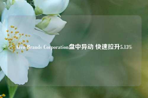 Acco Brands Corporation盘中异动 快速拉升5.13%-第1张图片-厦门装修网 