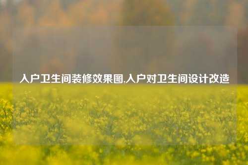 入户卫生间装修效果图,入户对卫生间设计改造-第1张图片-厦门装修网 