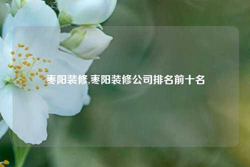 枣阳装修,枣阳装修公司排名前十名-第1张图片-厦门装修网 