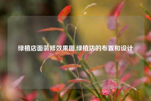 绿植店面装修效果图,绿植店的布置和设计-第1张图片-厦门装修网 