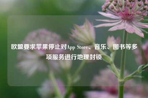 欧盟要求苹果停止对App Store、音乐、图书等多项服务进行地理封锁-第1张图片-厦门装修网 