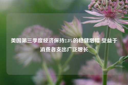 美国第三季度经济保持2.8%的稳健增幅 受益于消费者支出广泛增长-第1张图片-厦门装修网 