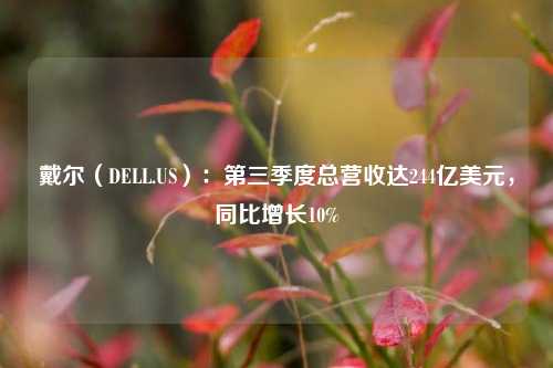 戴尔（DELL.US）：第三季度总营收达244亿美元，同比增长10%-第1张图片-厦门装修网 