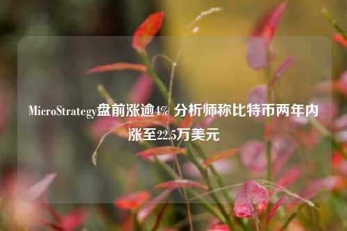 MicroStrategy盘前涨逾4% 分析师称比特币两年内涨至22.5万美元-第1张图片-厦门装修网 